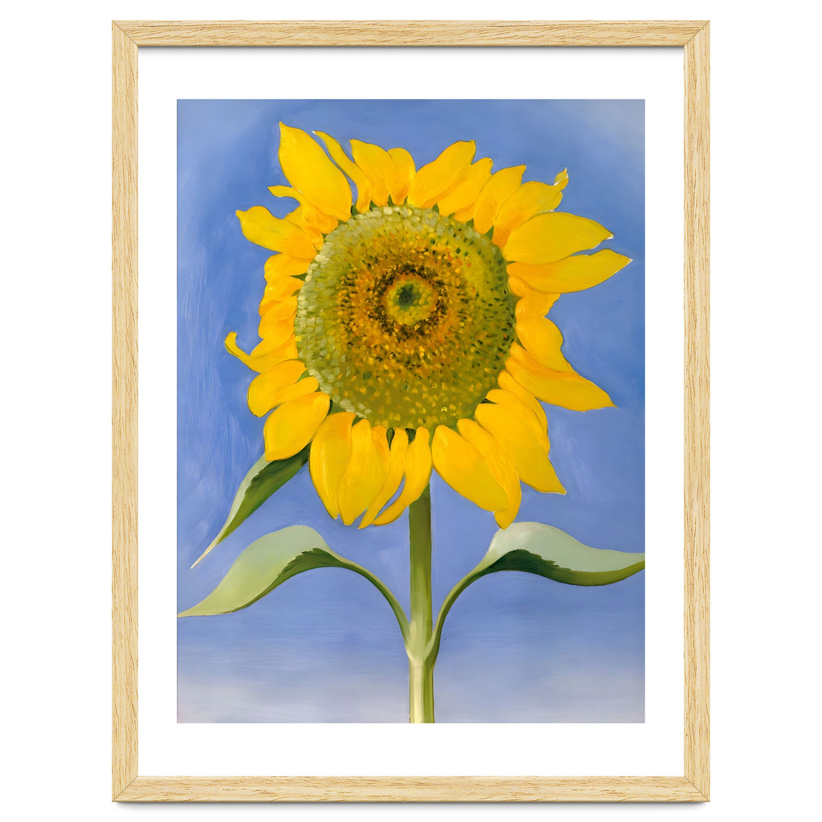 Georgia O’Keeffe – Sunflower, New Mexico (1935) | Bold Modernist Floral Painting Inspired by the American Southwest