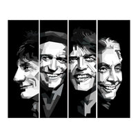 The Rolling Stones Black Portrait  (Print Only)