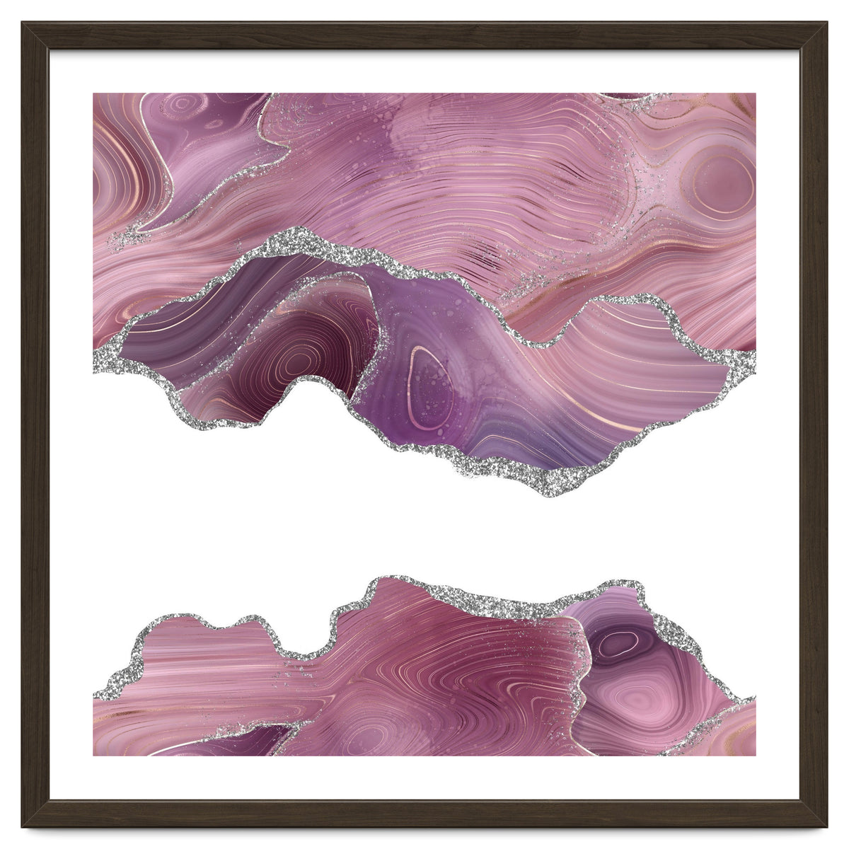 Mauve & Silver Agate Texture 07