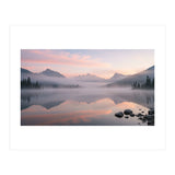 Misty Morning Reflection: Serene Alpine Lake (Print Only) thumbnail