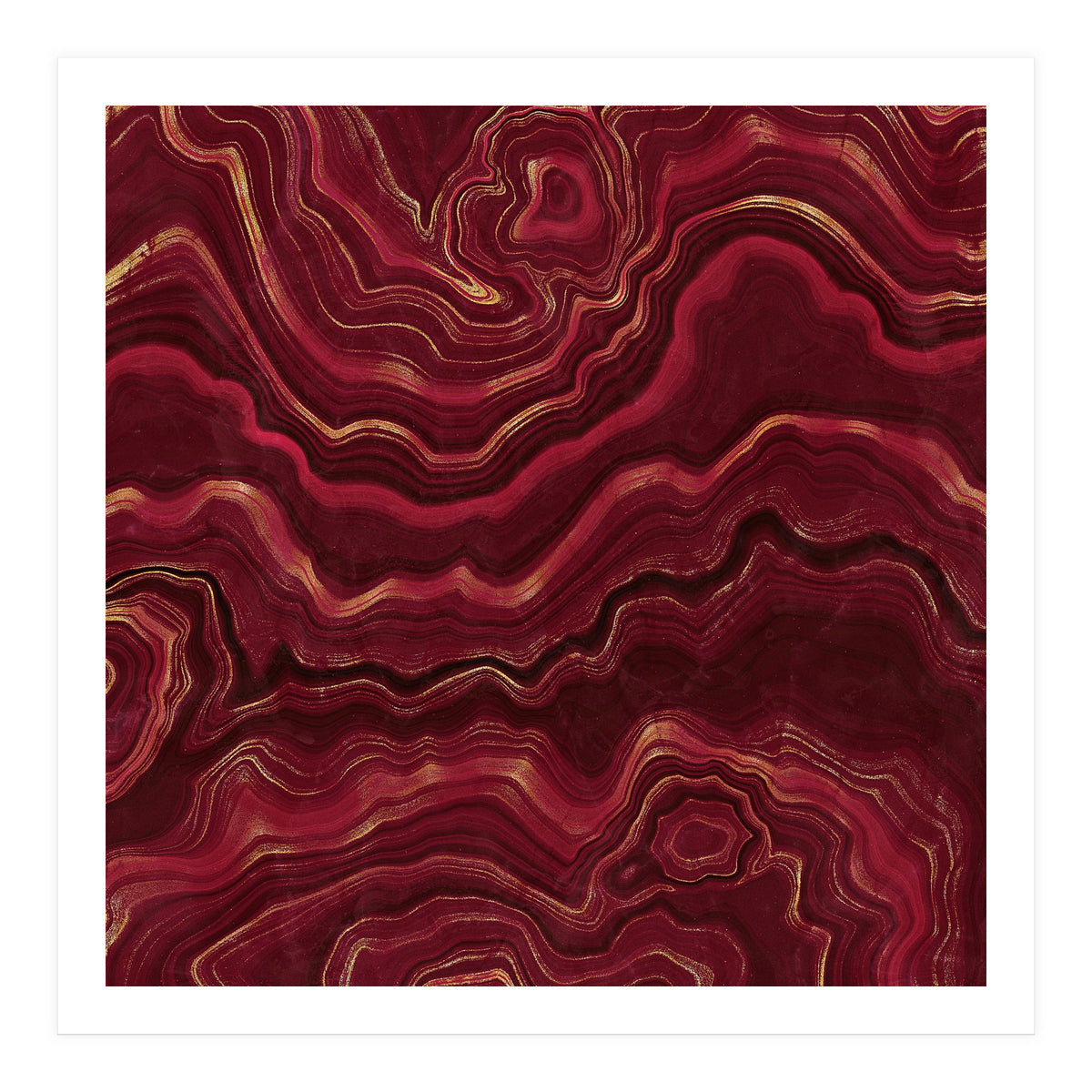 Red Agate Texture 08  (Print Only)