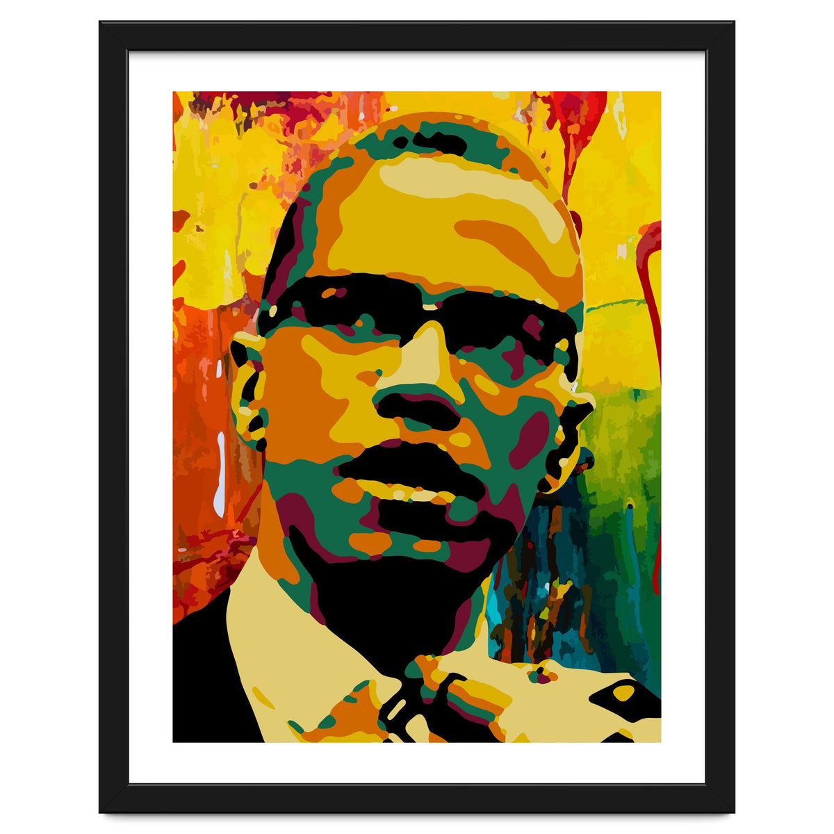 Malcolm X Colorful Abstract Art 2
