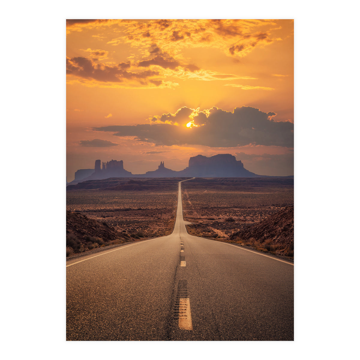 Famous Forrest Gump Road - Monument Valley (Print Only)