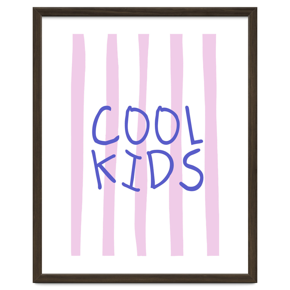 Cool Kids Club, Fun Playful Quote Print for Kids Room and Playroom Decor