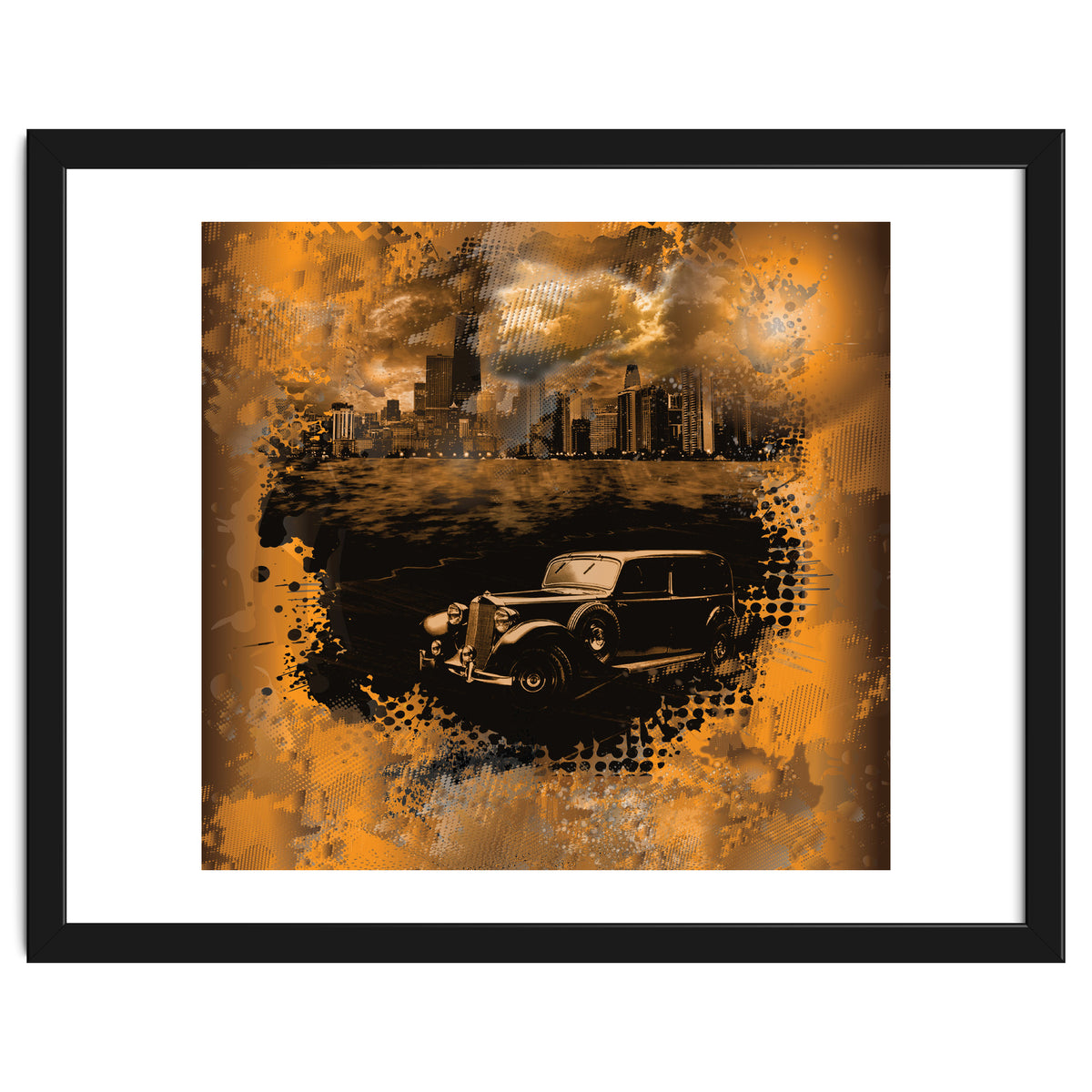 Chicago Waterfront Monochrome