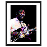Muddy Waters American Blues Singer Legend Colorful Art thumbnail