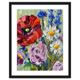 Vibrant Wildflower Meadow Oil Painting thumbnail