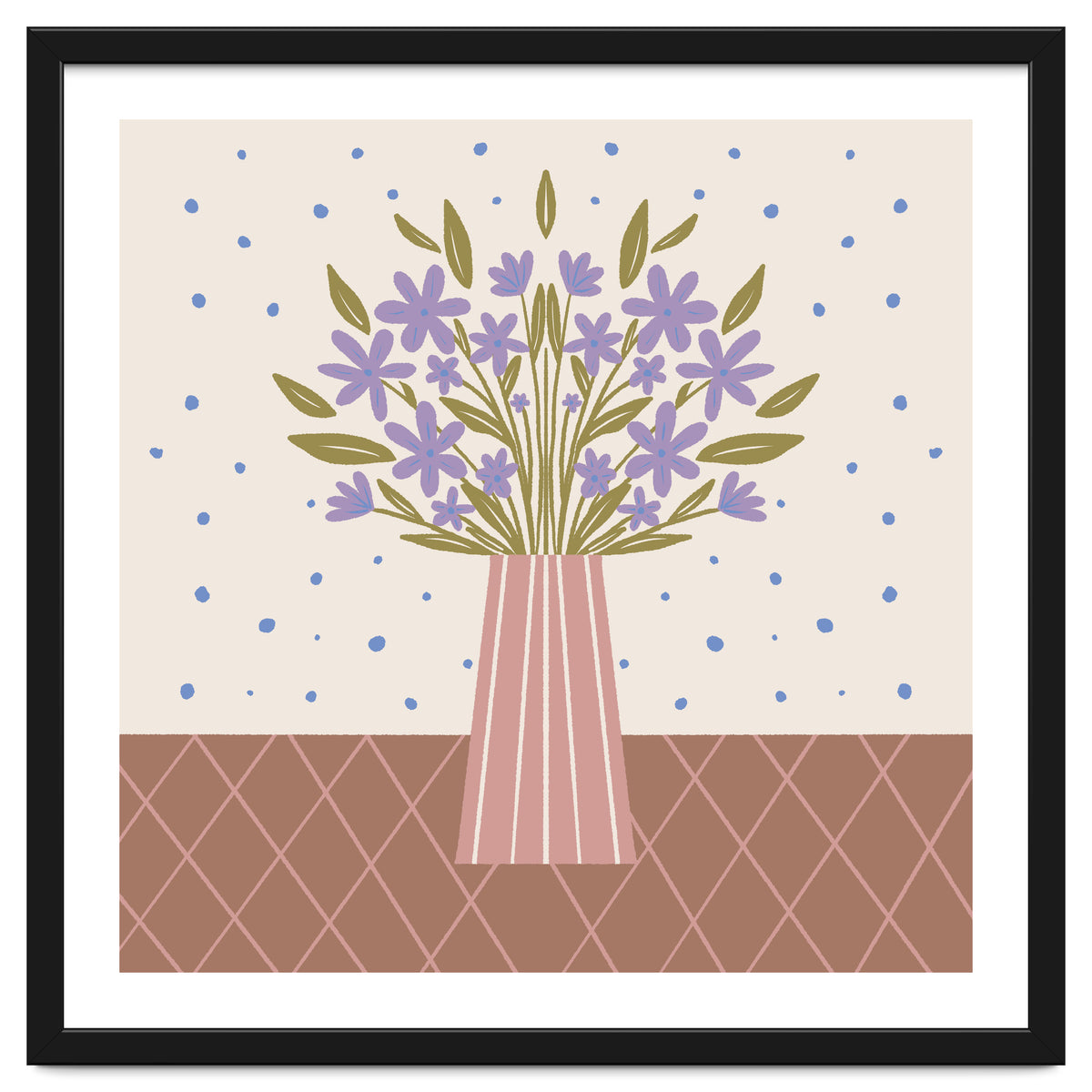 Flower Vase Mocha Mousse