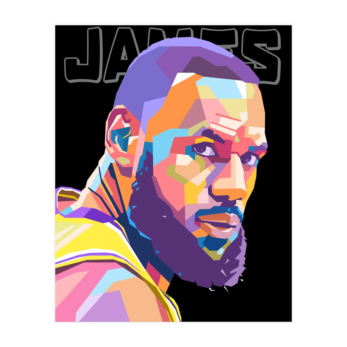 King Lebron James art (Print Only)