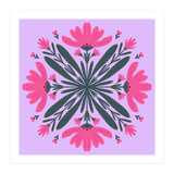 Magenta mandala flowers (Print Only) thumbnail