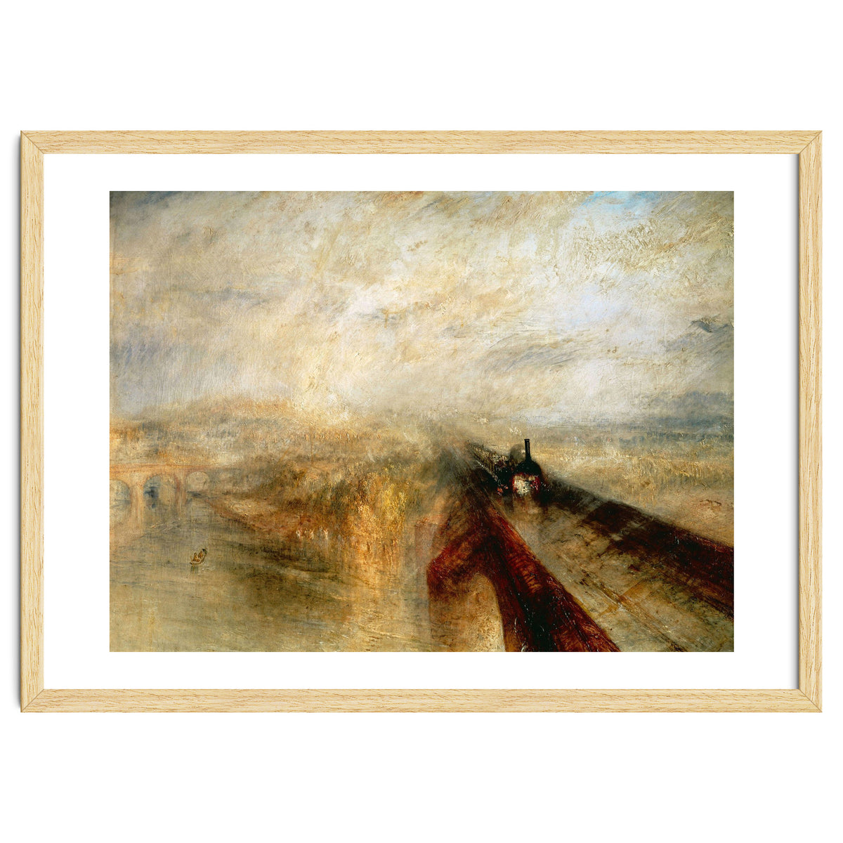 Joseph Mallord William Turner / 'Rain, Steam and Speed (The Great Western Railway)', 1844.