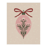 Christmas Floral Globe (Print Only)