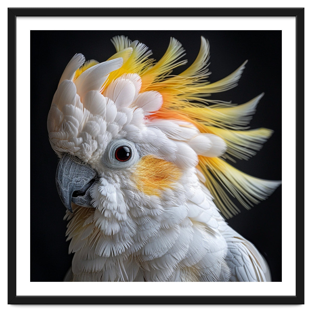 Beautiful Cockatoo Parrot Portrait Headshot