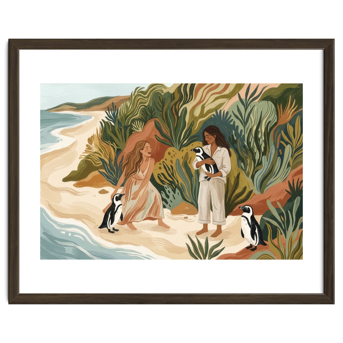 Penguin Friends By The Sea