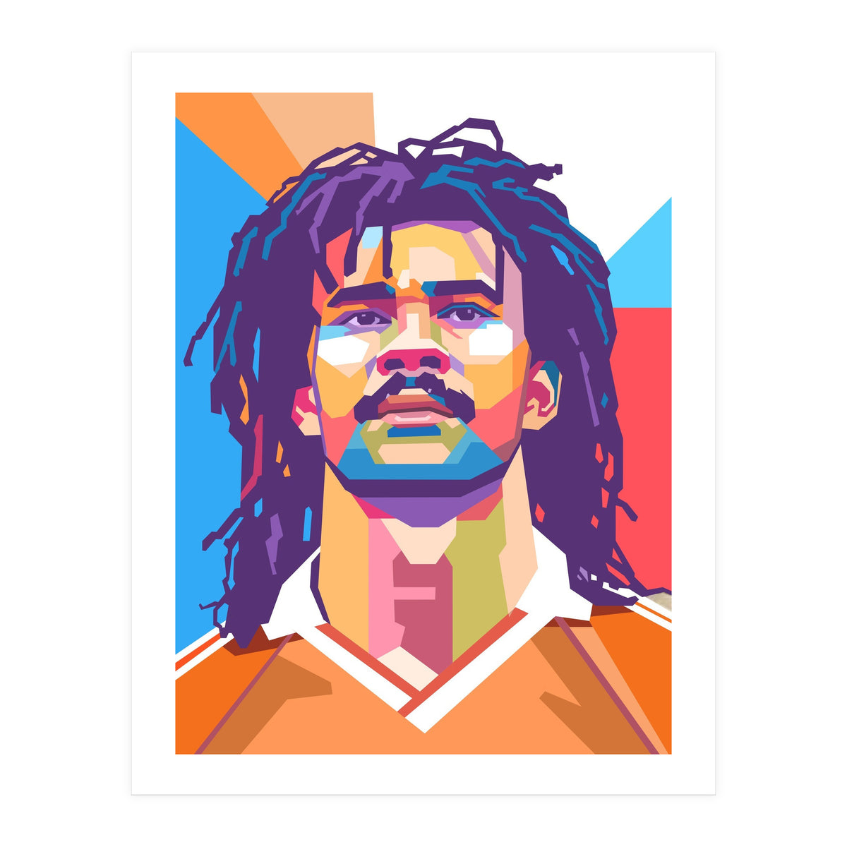 Ruud Gullit pop art portrait (Print Only)