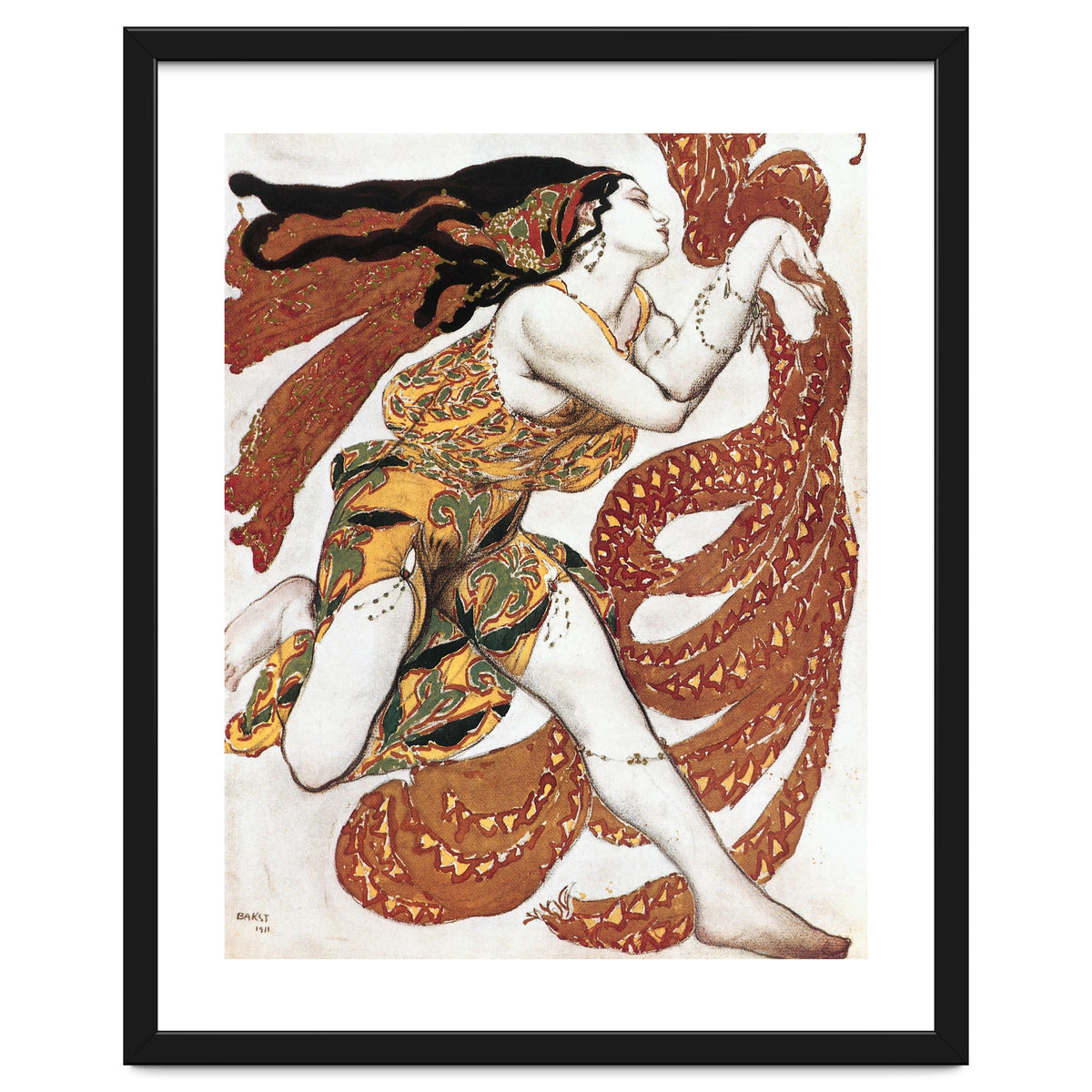 Costume sketch for a Bacchante, from the ballet &quot; Narcissus&quot.