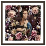 Woman with Ermine And flowers thumbnail