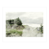 A natural hot spring landscape where steam rises - Iceland  (Print Only) thumbnail