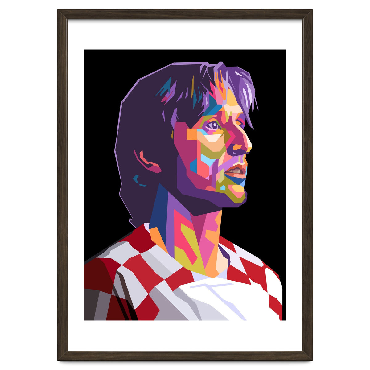 Luka Modric pop art portrait