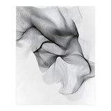 Abstract Black And White Flowing Lines Forming Organic Shapes And Forms (Print Only) thumbnail