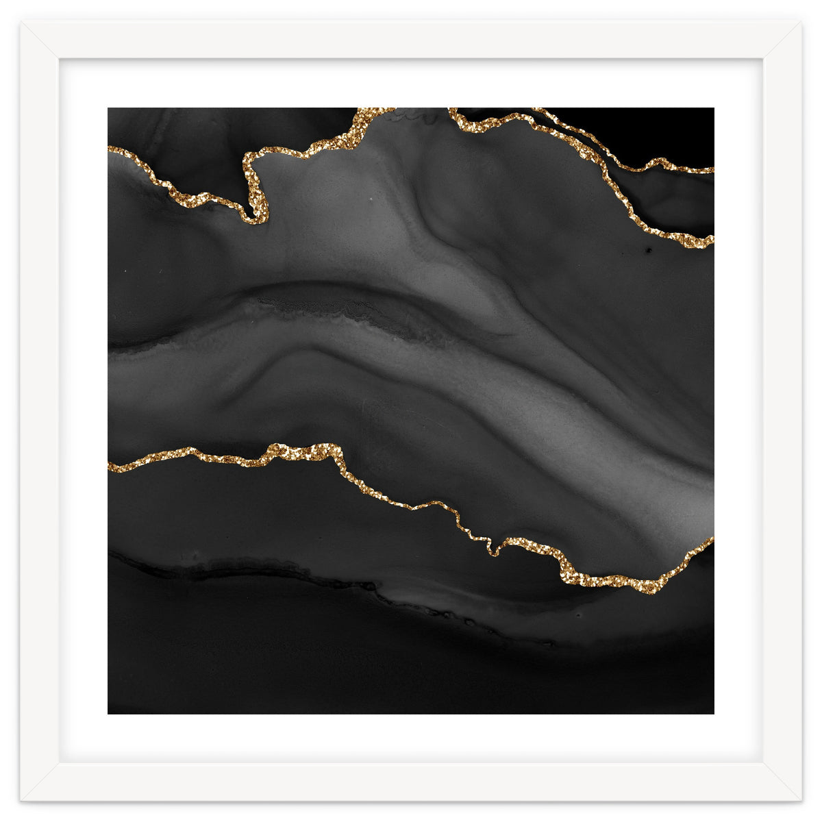 Black & Gold Agate Texture 01