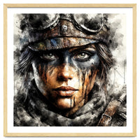 Warrior Woman With Aviator Goggles