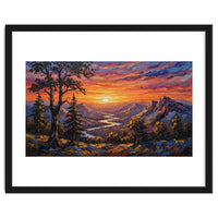 Sunset Over the Valley Peaks