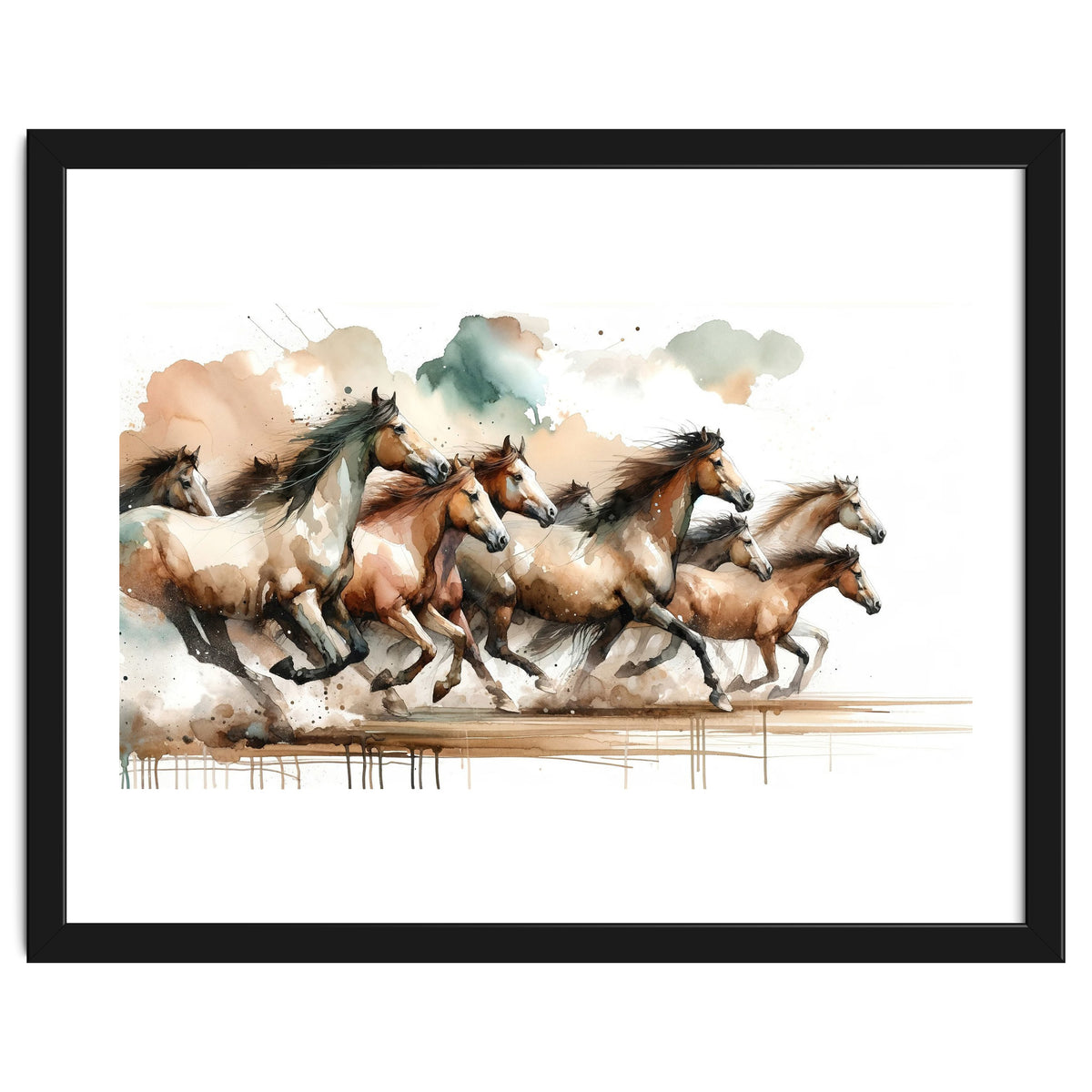 Horses Galloping