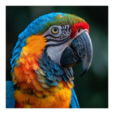 Close Up Of A Colorful Macaw Parrot (Print Only) thumbnail