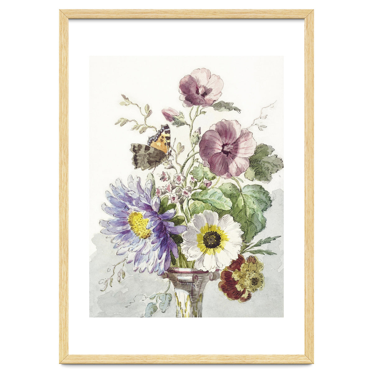 William van Leen – Bouquet of Flowers with a Butterfly (1763–1825)