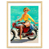 Pinup Sexy Motorcycle Girl thumbnail