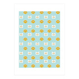 Minimalist Finn And Jake Seamless Cartoon Pattern (Print Only) thumbnail