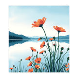 Flower And Lake (Print Only) thumbnail