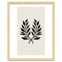 Minimalist Laurel Wreath: Botanical Line Art