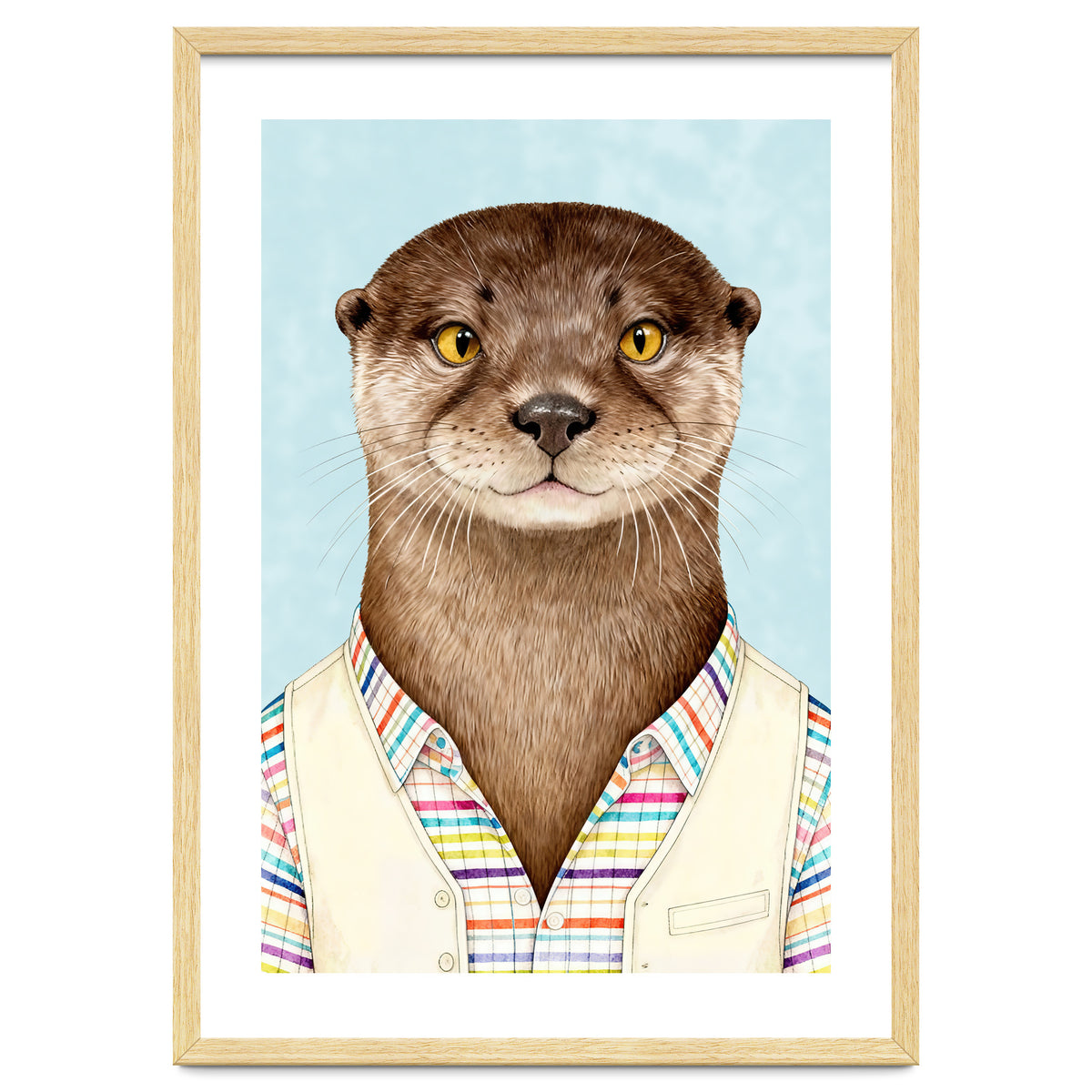 Otter Portrait in Jacket