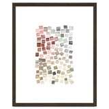 Watercolor Geometric Square Shapes Red thumbnail