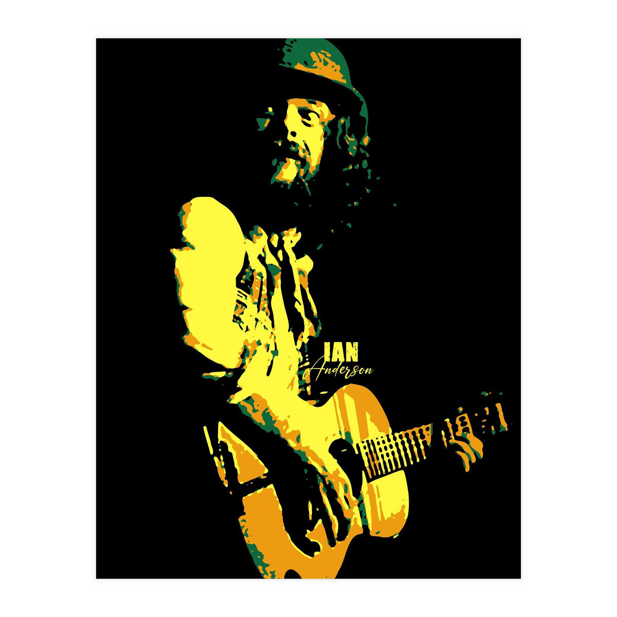 Ian Anderson Rock Music Legend (Print Only)