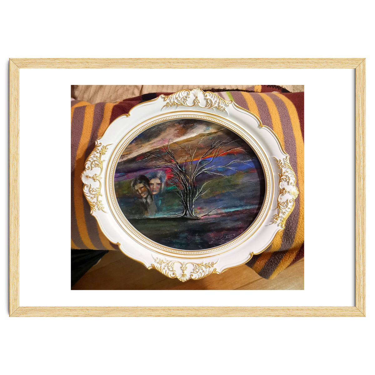 Memory 26x29.cm.acrylic. With Frame 33x38.cm.