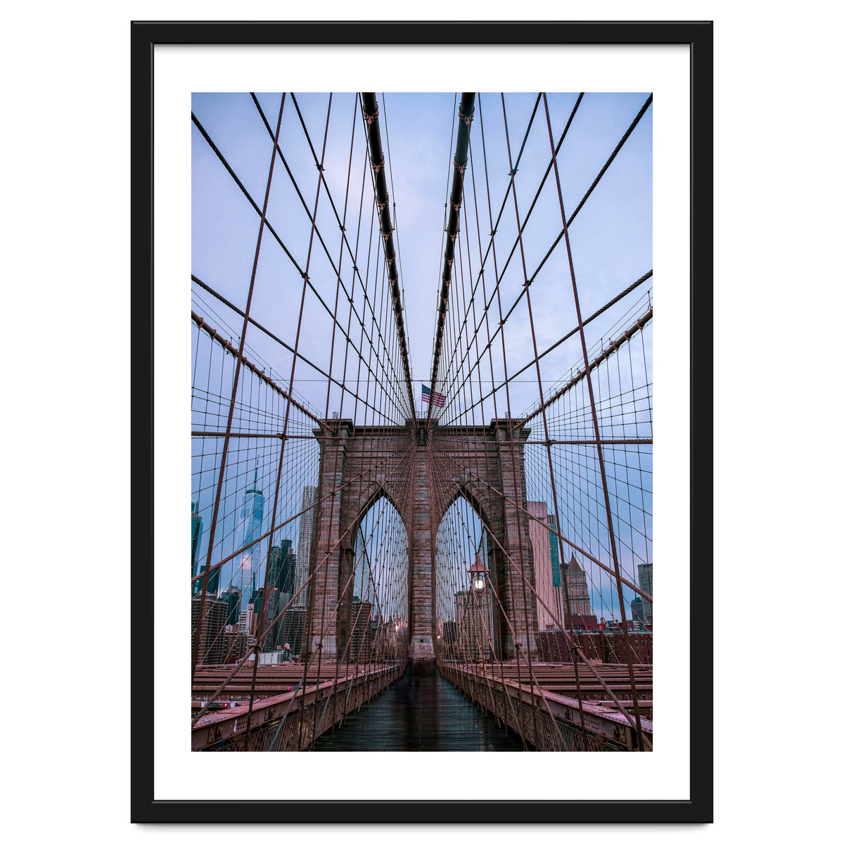 Brooklyn Bridge at Dawn, Iconic New York City Photography