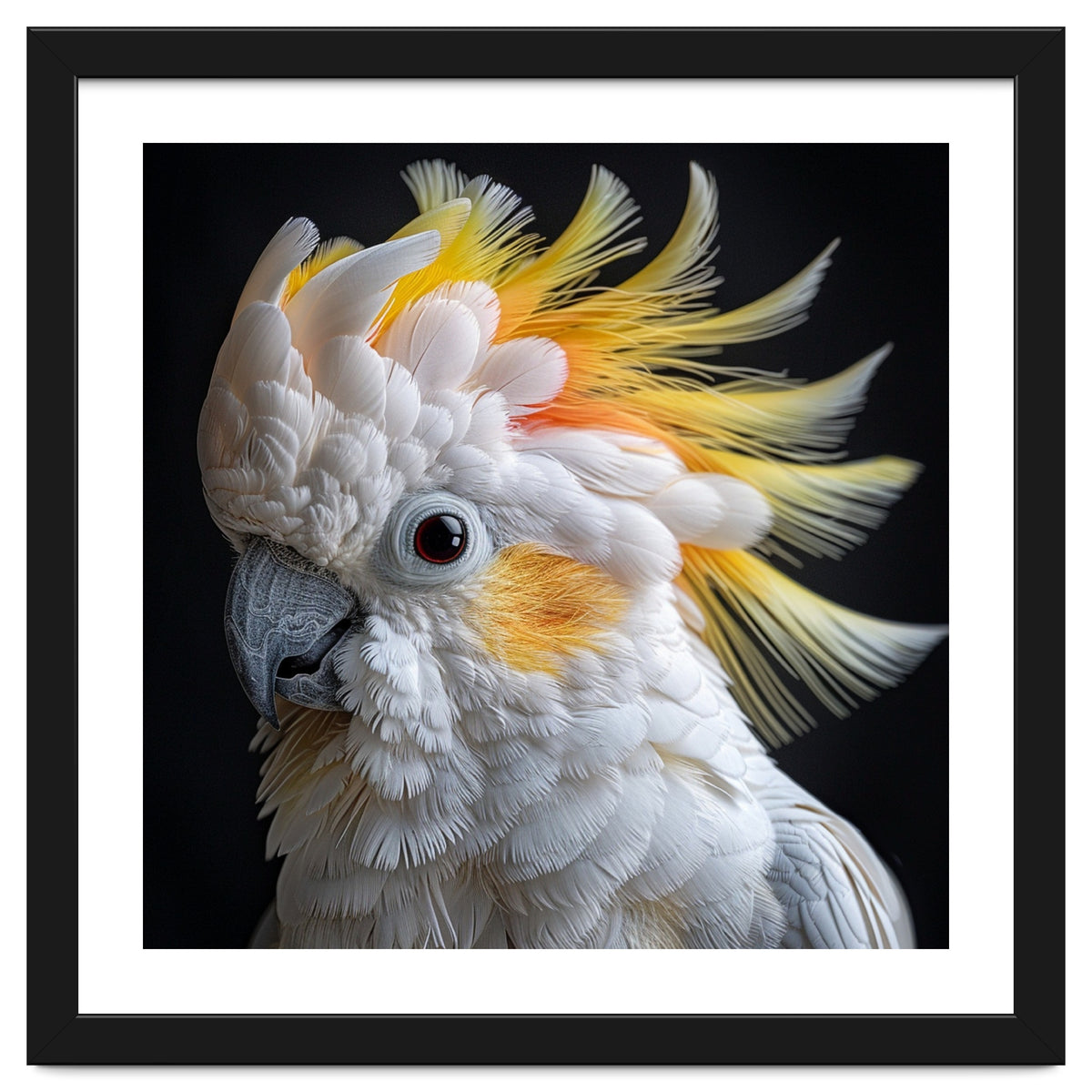 Beautiful Cockatoo Parrot Portrait Headshot