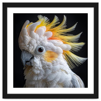Beautiful Cockatoo Parrot Portrait Headshot