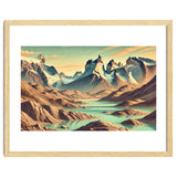 Vintage Chile, Torres Del Paine Poster thumbnail