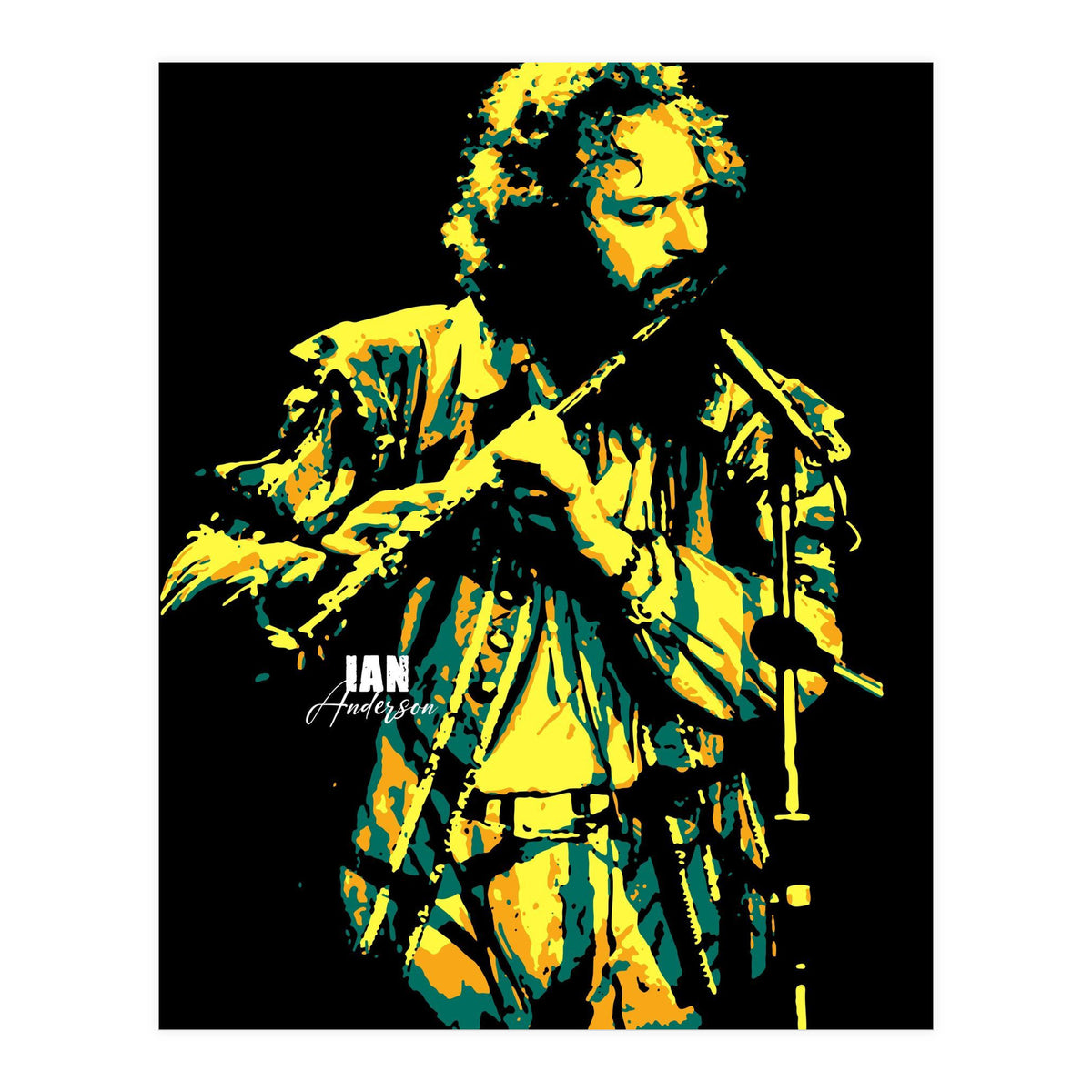 Ian Anderson British Musician Legend (Print Only)