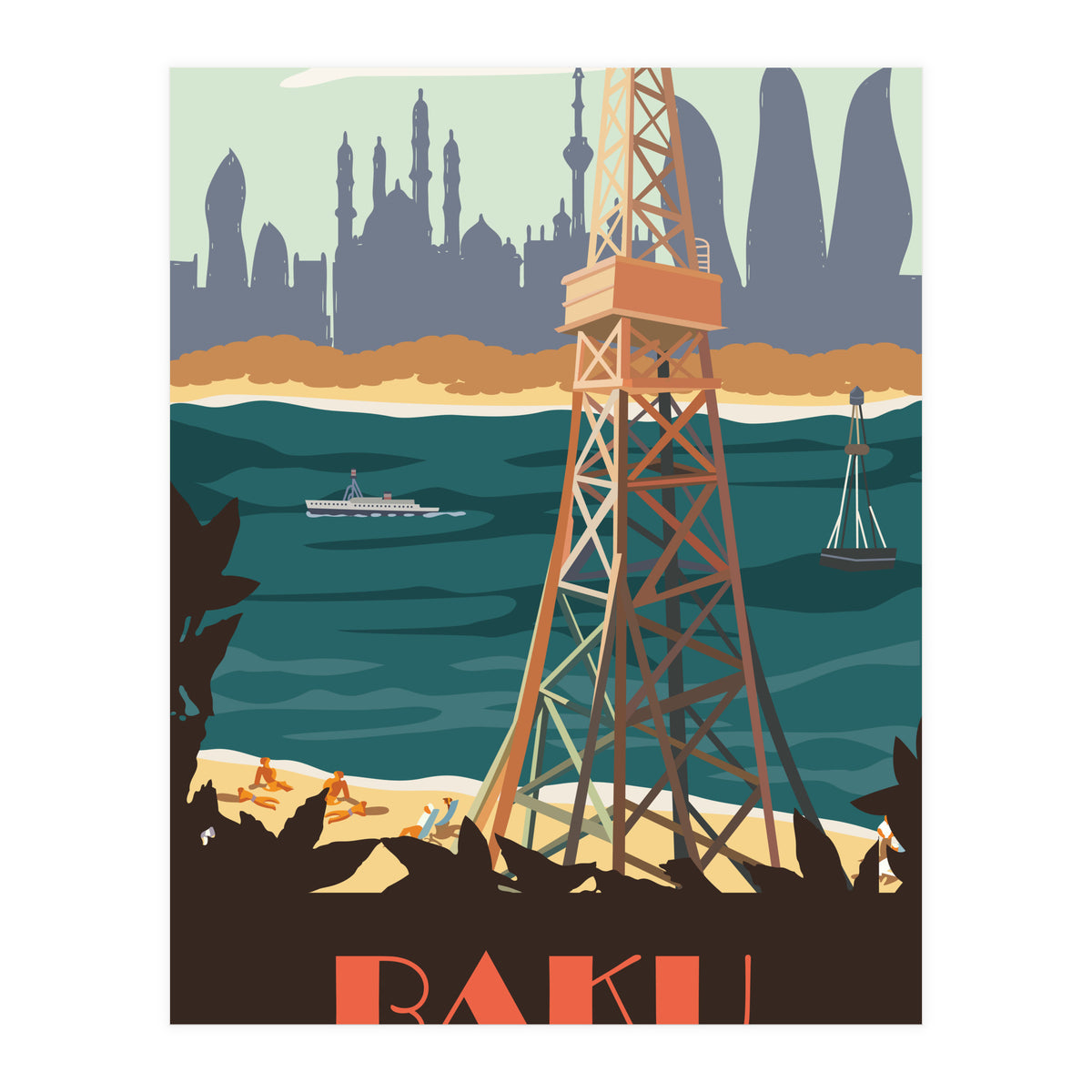 Baku, Azerbaijan (Print Only)
