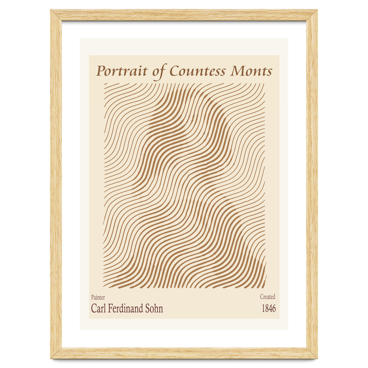 Portrait Of Countess Monts (1846) – Carl Ferdinand Sohn (german, 1805 1867)