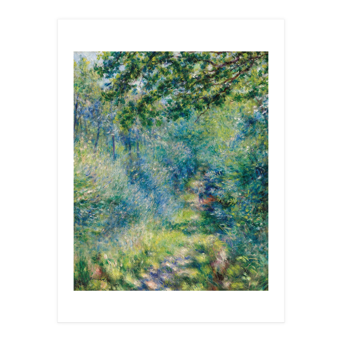 Renoir Path in the Forest Impressionist Landscape (Print Only)