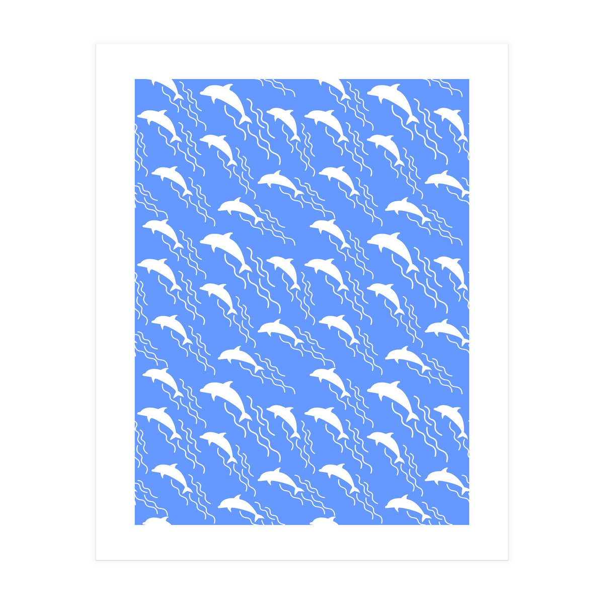 Swimming dolphins (Print Only)
