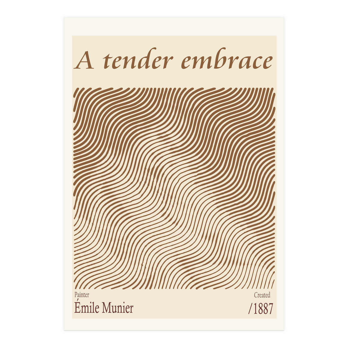 A Tender Embrace – Émile Munier (1887) (Print Only)