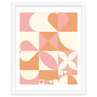 Hearts Geometric Abstract