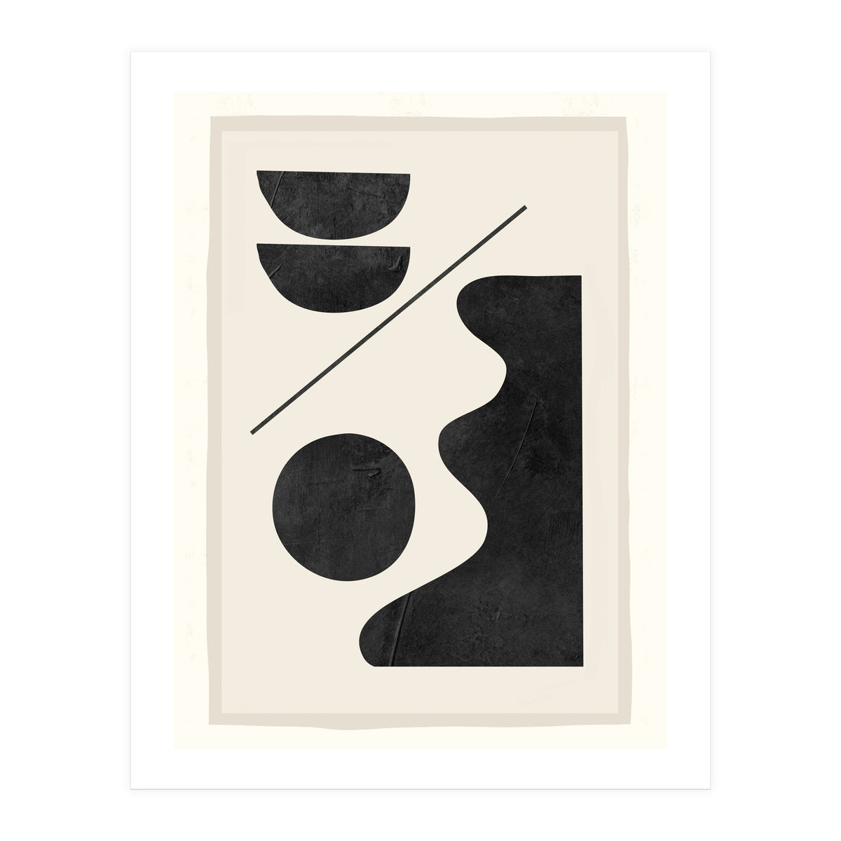 Modern Abstract Minimal Shapes 188 (Print Only)